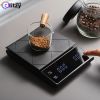 3kg/0.1g Digital kitchen Weight Grams Electronic Balance High Precision Coffee Scale Portable With Timer Food Espresso Powder - Red 5kg 0.1g - China