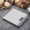 Digital Kitchen Scale 5kg/10kg Food Scale Stainless Steel Electronic Balance Measuring Grams Scales For Cooking Baking - Black - 5Kg