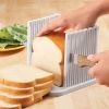 1pc Toast Cutter; Bread Slicer; Toast Layerer; Bread Cake Slicer; Foldable Adjustable Slicing Knife; Toast Tool - 1pcs
