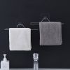 Stainless Steel Punch-Free Kitchen Bathroom Roll Paper Towel Rack Iron Rack Lazy Rag Bracket - Natural color