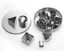 24 Pieces Biscuit Cutters Stainless Steel Cookie Cutters Fondant Geometric Shape Cutters for Baking - Silver