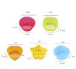 Colorful Shaped Nonstick Silicone Cupcake Molds, Reusable Heat Resistant Baking Liners - heart