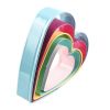 Set of 5 3D Heart Shape Biscuit Cutter Cookie Mold Cake Fondant Icing Pastry Cutter Stainless Steel DIY Kitchen Baking Gadget Tools - 5-PC