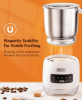 5 in 1 pearl white electric milk foam LED touch control 0.4L/13.5oz cold foam 360¬∞, rotating base detachable cold and hot foam and steamer SUS304 - P