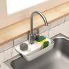 Faucet Drainer Rack Non-slip Countertop Mat Kitchen Wipe Sponge Wipe Drainer Organizer Rack Kitchen Accessories Tools - Light Blue A0013D