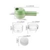 Handheld Wireless Electric Mini Chopper Vegetable Cutter For Meat Pepper Chili Onion Celery - Green