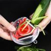 1pc Multi-functional Peeler/Slicer/Grater For Vegetables And Fruit; 3 In 1 Kitchen Tools - Blue*3