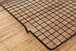 Loaf Cooling Mesh Non Stick Wire Rack, Drying Rack for Cakes Breads Biscuits Cookies Cooling Rack Stand Roasting Baking - Black
