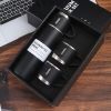 1pc/1Set Stainless Steel Thermal Cup; With Gift Box Set; Double Layer Leakproof Insulated Water Bottle; Keeps Hot And Cold Drinks For Hour - Gray + Gi