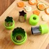 Stainless Steel 9 PCS Sandwiches Cutter Shapes Set Fruit and Biscuit Stamps Mold Cookie Cutter Mold for Kids Baking Tools Accessories - 9-PC