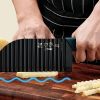 1pc Wolf Tooth Knife; Multifunctional Potato Chips Cutter; Wave Knife; Vegetable Potato Slicer; Fancy Potato Chips Cutting Artifact - 304 Chip Knife