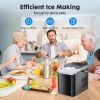 Small Portable Home Use Ice Maker,Black - as Pic