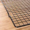 Loaf Cooling Mesh Non Stick Wire Rack, Drying Rack for Cakes Breads Biscuits Cookies Cooling Rack Stand Roasting Baking - Black