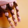 Satin No Heat Curlers for Long Hair - Heatless Curling Rod Headband for Beautiful, Healthy Curls - Short Brown