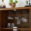 Industrial Wine Bar Cabinet with Liquor Storage, Sideboard featuring Wine Racks & Stemware Holder (55.12''w x 13.78''d x 30.31''h) - Brown