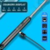 1pc Electric Arc Lighter; USB Rechargeable Lighter; Windproof Gas Stove Igniter; Outdoor / Kitchen Tools - Black