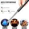 1pc Electric Arc Lighter; USB Rechargeable Lighter; Windproof Gas Stove Igniter; Outdoor / Kitchen Tools - Black
