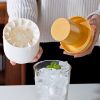 Ice Bucket Cup Mold Ice Cubes Tray Food Grade Quickly Freeze Silicone Ice Maker Creative Design Ice Bucket Whiskey Beer Maker - Blue
