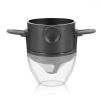 1 Pc Portable Foldable Coffee Filter Stainless Steel Easy Clean Reusable Coffee Funnel Paperless Pour Over Holder Coffee Dripper - White