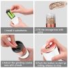 1PCS Electric Grinder Built In Light Adjustable Grind Size Stainless Steel Mill For Salt Pepper Spices Kitchen Tools - rose white gold