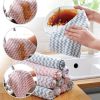 3/5pcs Coral Fleece Dish Cloth - 5pcs, 9.8*9.8in