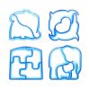 Sandwich Mold Cute Sandwich Cutters DIY Bread Crust Cutter for Kids Bento Lunch Box - Dinosaur