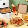 50pcs Air Fryer Liner, Baking Disposable Air Fryer Parchment Paper, Multipurpose Oil-absorbing Paper Tray - Small