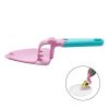 Cake Shovel Plastic Cake Server with Trigger Non-Stick Cake Spatula Knife for Pie Pizza Cheese Pastry Server Cake Divider Baking Tools - pink