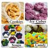 Puppy Paw Bone Silicone Baking Mold Used for Jelly Candy Chocolate Ice 3 Pcs Set - Generic