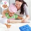 Puppy Paw Bone Silicone Baking Mold Used for Jelly Candy Chocolate Ice 3 Pcs Set - Generic