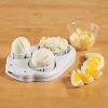 Egg Slicer for Hard Boiled Eggs 3 Slice Modes Handy Heavy Duty Stainless Steel Egg Cutter Kitchen Dicer for Strawberry Mushroom Grape Cherry Tomato -