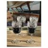 Paisley Plastic Wine Glasses Set of 4 (13oz), BPA Free Acrylic Wine Glass Set, Unbreakable Red Wine Glasses, White Wine Glasses - as Pic