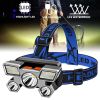 Waterproof LED Headlamp - USB Rechargeable for Camping Adventure - Blue
