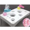 Cake Pastry Bag Holder Tray Stand Icing Bag Rack Cake Decoration Tool Baking Organizer - White