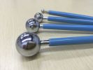4 Pieces Metal Ball Stylus Dotting Tools, Embossing Pattern Design Fondant Decoration Sugar Craft Ceramic Flower Modeling Sculpting Tool - Blue