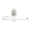 Stainless Steel Punch-Free Kitchen Bathroom Roll Paper Towel Rack Iron Rack Lazy Rag Bracket - Natural color