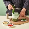 Handheld Wireless Electric Mini Chopper Vegetable Cutter For Meat Pepper Chili Onion Celery - Green