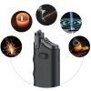 USB Plasma Rechargeable Lighter With Adjustable Neck; Candle; Arc; Flame Free; Safety Switch On; Suitable For Kitchen; Camping; Travel - Silvery