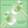 Handheld Wireless Electric Mini Chopper Vegetable Cutter For Meat Pepper Chili Onion Celery - Green
