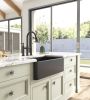 Inch White Farmhouse Sink Deep Apron Sink Undermount Farmhouse Kitchen Sink Single Farm Sink - as Pic