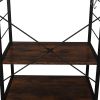 Wooden Kitchen Shelf, Baker's Rack 4 Tier Shelves, Vintage Color - As Pictures