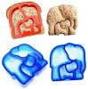 Sandwich Mold Cute Sandwich Cutters DIY Bread Crust Cutter for Kids Bento Lunch Box - Elephant