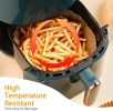50PCS Ideal Kitchen Air Fryer Paper Liner Round 7.8 Inch,Baking Disposable Air Fryer Parchment Paper, Multipurpose Oil-absorbing Paper Tray - PSC