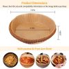 50Pcs Disposable Air Fryer Paper Liner Waterproof Non-Stick Oil-proof  - Beige
