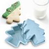 Christmas Tree Cookie Cutter 3 pcs Non-Stick Cupcake Molds Reusable Baking Cups Bakeware Bread Cake Biscuits Molds Chocolate Mold Decorating Tool - 3-