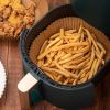 50Pcs Disposable Air Fryer Paper Liner Waterproof Non-Stick Oil-proof  - Beige