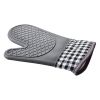 1pcs Silicone Oven Mitts;  Heat Insulation Pad;  Microwave Oven Gloves - grey