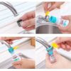 1pc; Retractable Faucet Water Filter - Blue