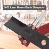 Lawn Mower Blade Sharpener 15¬∞-45¬∞ Adjustable Sharpener for Straight and Standard Lawn Mower Blades - Red