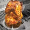 1pc Stainless Steel Roast Chicken Rack; Roast Chicken Pan; Detachable Roast Chicken Rack With Bottom Plate; Grill - Silvery